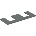 Geberit One mosdópult kivágással, két pultra ültethető tálformájú mosdóhoz 120x47 cm, matt láva 505.335.00.3 Kedvezmény