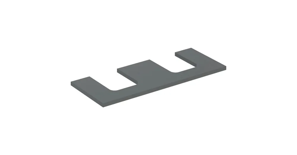 Geberit One mosdópult kivágással, két pultra ültethető tálformájú mosdóhoz 120x47 cm, matt láva 505.335.00.3 Kedvezmény