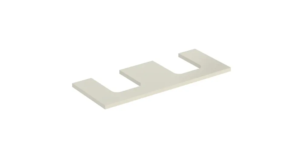 Geberit One mosdópult kivágással, két pultra ültethető tálformájú mosdóhoz 120x47 cm, magasfényű homokszürke 505.335.00.4 Ne maradj le