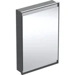 Legnépszerűbb Geberit One jobbra nyíló tükrös szekrény 60x90 ComfortLight világítás, matt fekete 505.801.00.7