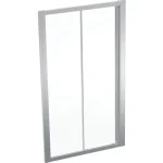 Expressz szállítás Geberit Geo tolóajtó 110x190 cm, átlátszó üveggel, Reflex bevonattal, ezüst profillal 560.143.00.2