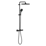 Olcsóbb Grohe Tempesta System 250 Cube Termosztátos zuhanyrendszer falra szerelésre Matt fekete 266892431