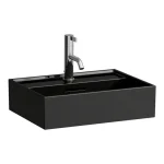 Akció LAUFEN Kartell LAUFEN Mosdó, egy csaplyuk, középen, Fényes fekete H8153300201041
