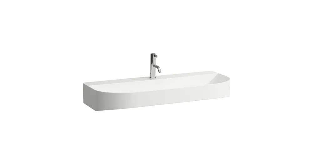LAUFEN SONAR Mosdótál, alsó felülete csiszolt egy csaplyukkal, túlfolyónyílás nélkül, túlfolyócsatorna nyílása nélkül a lefolyószelepben, Fehér LCC bevonattal H8163474001561 Ne maradj le