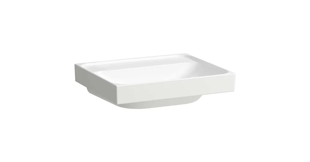 Gyors kiszállítás LAUFEN MEDA Mosdó, 55 cm, csiszolt alsó felülettel túlfolyónyílás nélkül, csaplyuk nélkül, Fehér H8161120001121