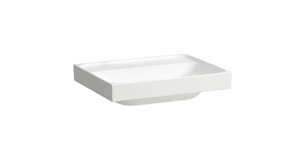 Gyors szállítás LAUFEN MEDA Mosdó, 60 cm, csiszolt alsó felülettel túlfolyónyílás nélkül, csaplyuk nélkül, Matt fehér H8161137571121