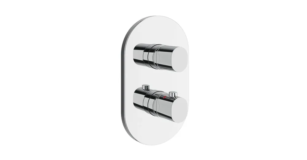 Gyors kiszállítás Ravak Chrome II 067.00CR.O3.RB071 Falba süllyesztett 3-utas termosztátos csaptelep, többutas R-box multihoz, Króm X070457
