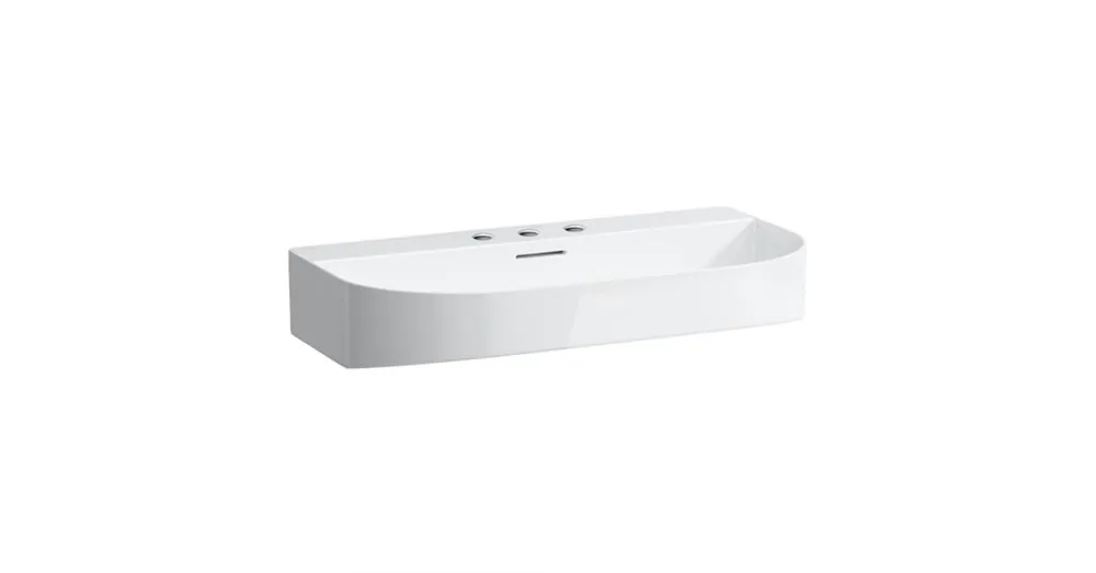 LAUFEN SONAR Mosdó, 3 csaplyukkal, Fehér H8103440001081 Kiárusítás