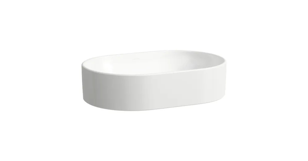 LAUFEN SAVOY Mosdótál, ovális, túlfolyónyílás nélkül, csaplyuk nélkül, Fehér H8129440001121 Kedvezményes ár
