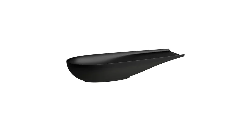 Utolsó esély LAUFEN ILBAGNOALESSI Mosdótál, 100 cm, pult jobb/bal oldalon, kerámia lefolyószelep takaróval, túlfolyónyílás nélkül, csaplyuk nélkül, Fekete matt H8189747161121