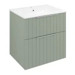 Kedvezmény SAPHO CIRASA Mosdótartó szekrény, 2 fiókkal, 59,2x64x46cm, verde strip (CR601-4444S)