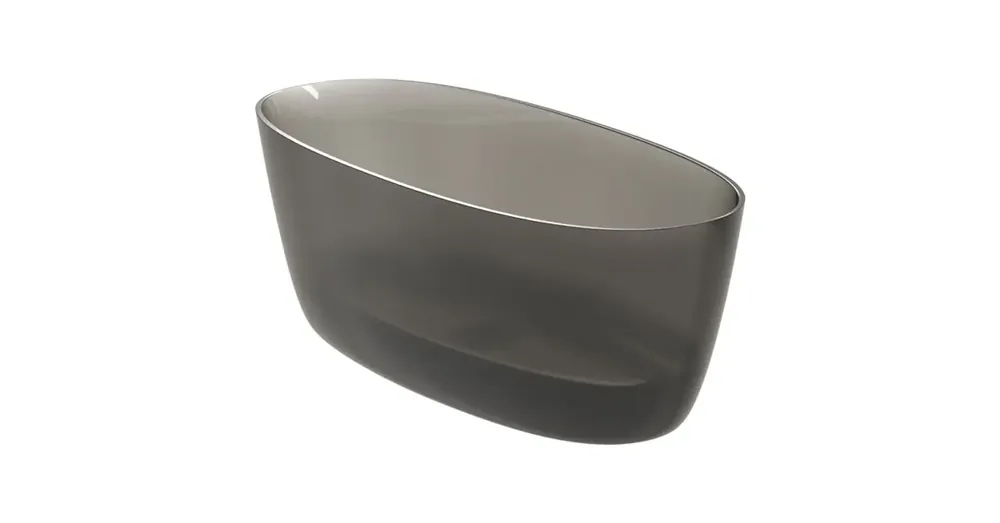 Vedd meg most Riho Oval Frosted Smoke szabadon álló kád, anyaga Solid Surface, 175x80cm, Füst B152002F01