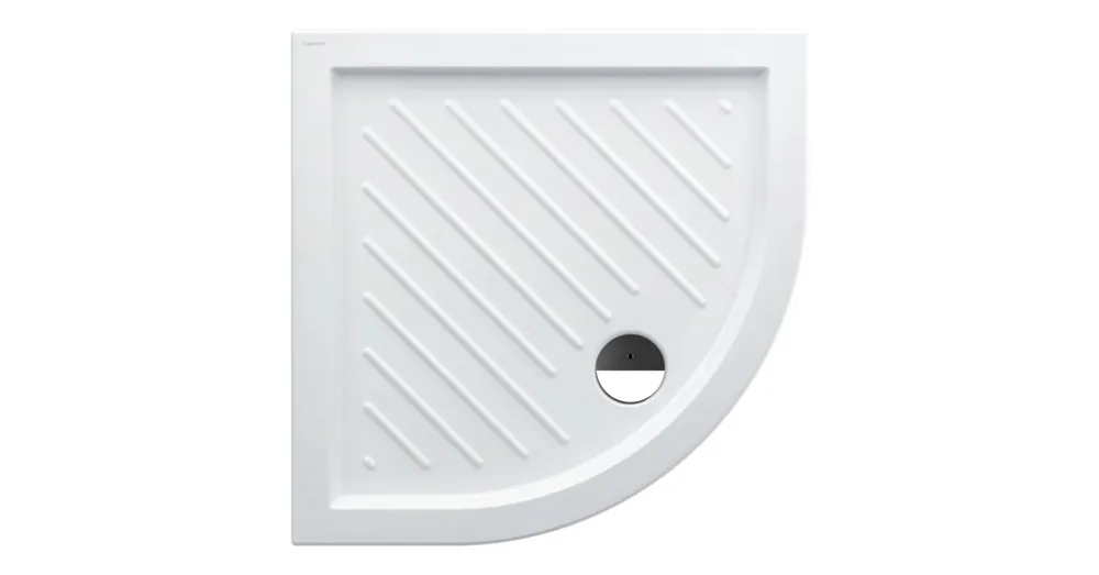 LAUFEN MERANO E Kerámia zuhanytálca, 80*80 cm, sarok-íves, 5,5 cm vastag, lefolyó íves oldalon, Fehér H8559506000001 Ne maradj le
