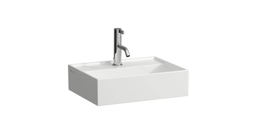 Gyors szállítás LAUFEN Kartell LAUFEN Mosdó, túlfolyónyílás nélkül, egy csaplyukkal, Matt Fehér H8153307571111