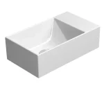 Vedd meg online SAPHO GSI KUBE X kerámiamosdó, 40x23cm, furat nélkül, matt fehér (9484009)