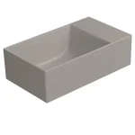 Biztonságos vásárlás SAPHO GSI KUBE X kerámiamosdó, 40x23cm, furat nélkül, matt tortora (9484005)