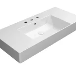 Gyors kiszállítás SAPHO GSI KUBE X kerámiamosdó, 100x47cm, rektifikált, 3 furattal, ExtraGlaze (94519311)