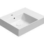 Bestseller SAPHO GSI KUBE X kerámiamosdó, Extraglaze, csiszolt alsó szélekkel, 60x47cm (94389111)