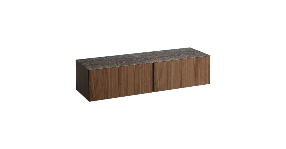LAUFEN ILBAGNOALESSI Fiókos elem, 160 cm, kivágás nélkül, 1 fiókkal, Marrone Naturale felülettel, Natúrfa Furnér H4323300976301 Kiárusítás