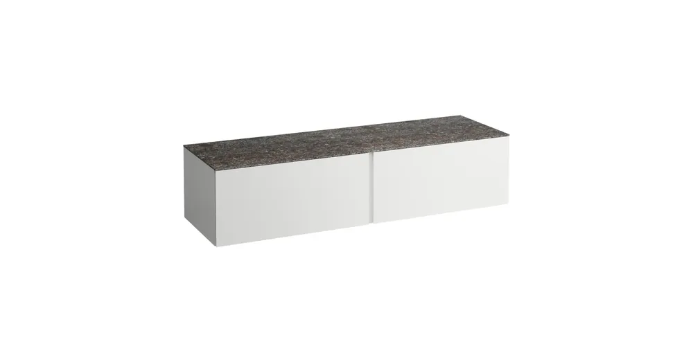 LAUFEN ILBAGNOALESSI Fiókos elem, 160 cm, kivágás nélkül, 1 fiókkal, Marrone Naturale felülettel, Matt Fehér H4323300972601 Olcsó