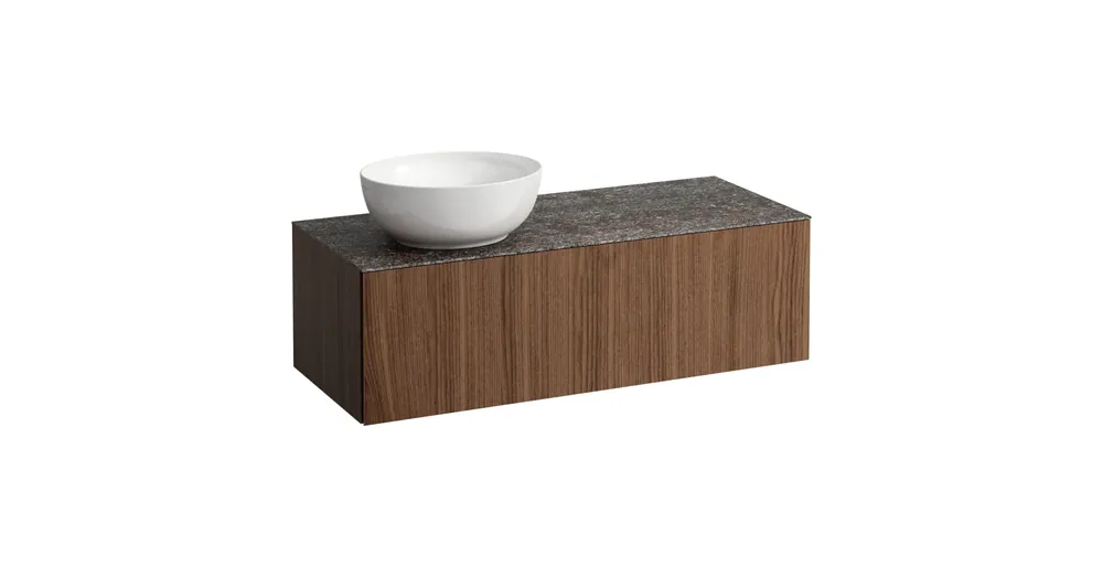 Olcsóbb LAUFEN ILBAGNOALESSI Fiókos elem, 120 cm, kivágással bal oldalon, 1 fiókkal, Marrone Naturale felülettel, H818975, H818976, H818977, H818978 mosdókhoz, Natúrfa Furnér H4323120976301