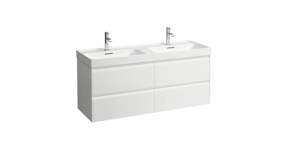 LAUFEN MEDA Alsószekrény 1300 mm, 4 fiókkal, H814112 mosdóhoz, Matt Fehér H4216440112601 Outlet