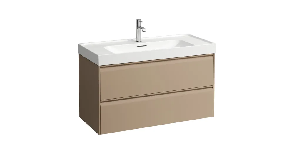 LAUFEN MEDA Alsószekrény 1000 mm, 2 fiókkal, H810119 mosdóhoz, Cappuccino H4216220114651 Korlátozott ajánlat
