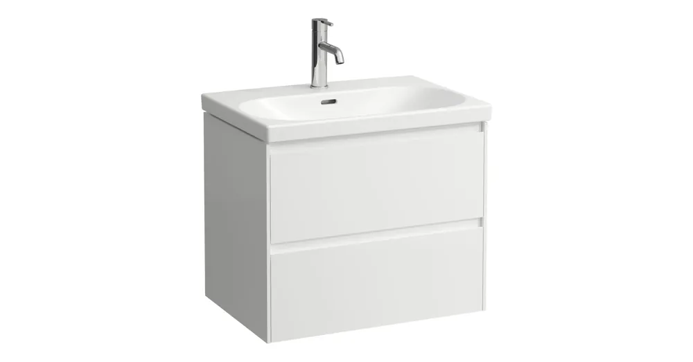 LAUFEN LANI Alsószekrény a H810084 mosdóhoz, 2 fiókos, Fényes Fehér H4035421122611 Vásárlói kedvenc