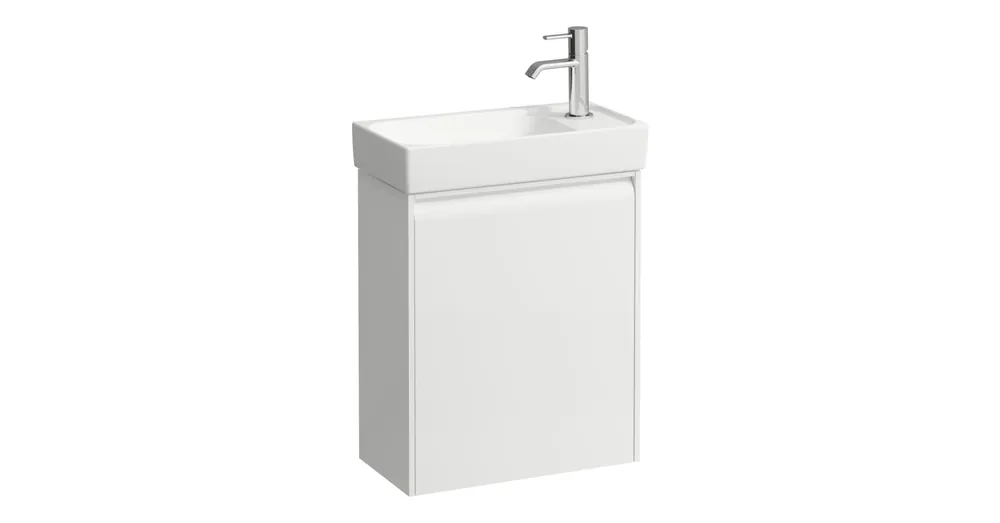 Ajánlat LAUFEN MEDA Alsószekrény 460 mm, 1 ajtóval, ajtózsanér jobb oldalon, H815113 mosdóhoz, Matt Fehér H4215520112601