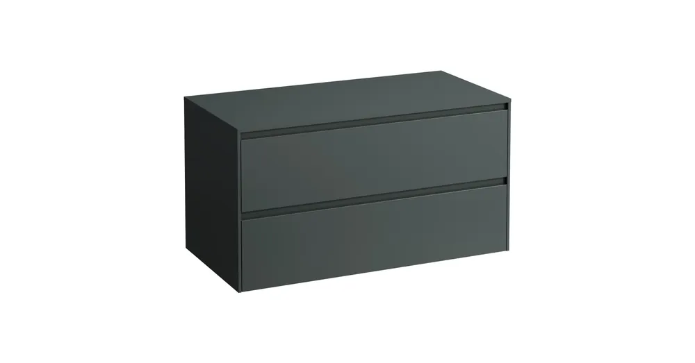 LAUFEN LANI Fiókos elem, 100 cm, 2 fiókkal, kivágás nélkül, Traffic Szürke H4043201122661 Bestseller