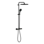 Grohe Vitalio Comfort 250 Termosztátos zuhanyrendszer falra szerelésre, matt fekete 266962431 Biztonságos vásárlás