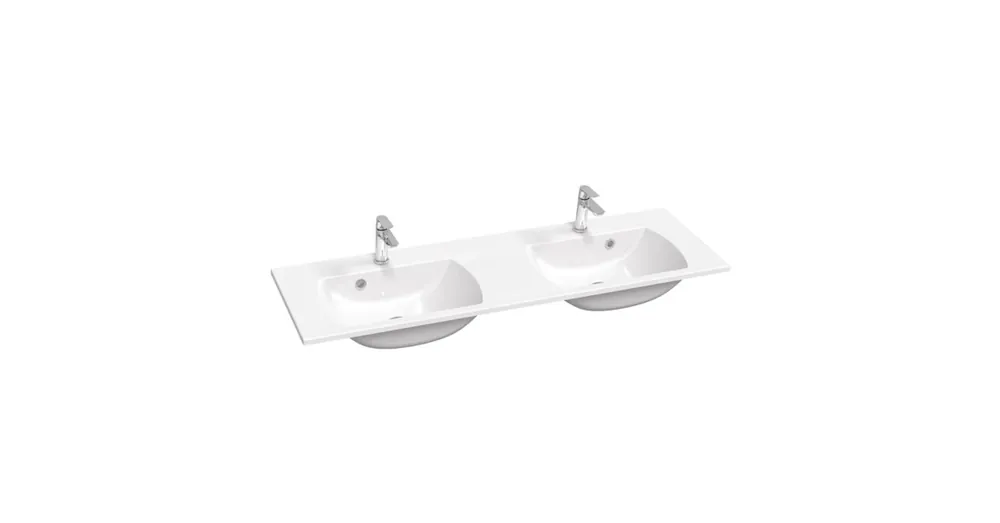 Ravak Classic Slim 1300 Dupla mosdó, furattal, fehér XJX01113001 Prémium