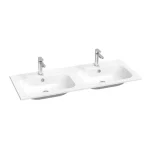 Akció Ravak Chrome Slim 1200 Dupla mosdó, furattal, fehér XJG01112001