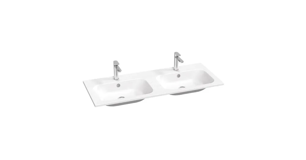 Akció Ravak Chrome Slim 1200 Dupla mosdó, furattal, fehér XJG01112001