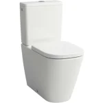 Vásárlói kedvenc LAUFEN MEDA, Álló kombi WC öblítőtartály nélkül, öblítőperem nélkül, mélyöblítéssel, halk öblítéssel, vízszintes/függőleges lefolyóhoz, Fehér H8241110000001