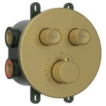 SAPHO SMARTSELECT falbasüllyesztett termosztatikus csaptelep, 2-irányú, matt arany (RP032GB) Legnépszerűbb