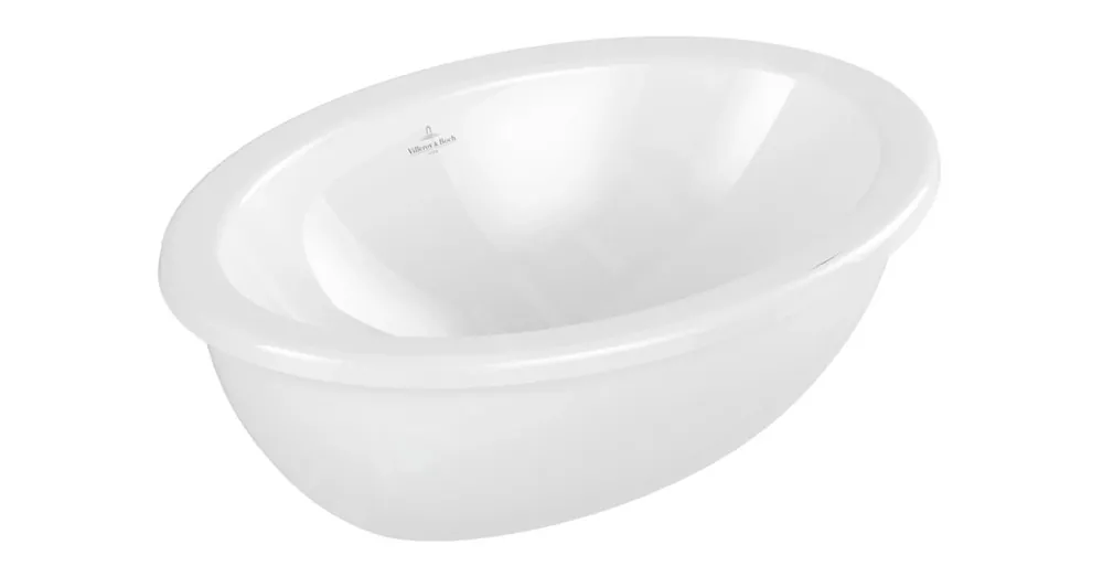 Szuper akció Villeroy & Boch Loop & Friends Alulról beépíthető mosdó 56x38 cm Fehér Alpin CeramicPlus 4A5500R1