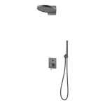 AREZZO design ELEGANT Falsík alatti zuhanyszett falon belüli egységgel, gun metal AR-2095GM Legnépszerűbb