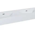 AREZZO design MABEL DUO öntöttmárvány falra szerelhető dupla mosdó 120 cm, matt fehér AR-168884 Legkelendőbb