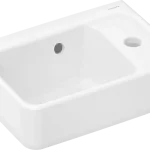Végkiárusítás Hansgrohe Xanuia Q Kézmosó 360/250, csapfurattal és túlfolyóval, SmartClean Fehér 61006450