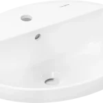 Szuper ajánlat Hansgrohe Xuniva D Pultba süllyesztett mosdókagyló 550/450 csapfurattal és túlfolyóval, SmartClean Fehér 61060450