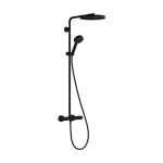 Hansgrohe Pulsify S Puro Showerpipe 260, 1jet, EcoSmart, Ecostat Fine termosztáttal és 3jet kézizuhannyal Matt Fekete 24237670 Népszerű