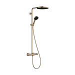 Hansgrohe Pulsify S Puro Showerpipe 260, 1jet, Ecostat Fine termosztáttal és 3jet kézizuhannyal Szálcsiszolt Bronz 24236140 Exkluzív ajánlat