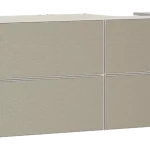 Alacsony ár Hansgrohe Xevolos E Konzolos mosdószekrény 1370/550, matt homokbézs színű, 4 fiókkal, ráültetett mosdótálakhoz, jobbos 54240390