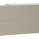 Újdonság Hansgrohe Xevolos E Konzolos mosdószekrény 1370/550, matt homokbézs színű, 4 fiókkal, ráültetett mosdótálakhoz, balos 54237390
