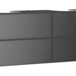 Biztonságos vásárlás Hansgrohe Xevolos E Konzolos mosdószekrény 1570/550, matt szürke pala színű, 4 fiókkal, 2 mosdótálhoz 54201770
