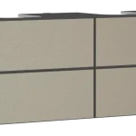 Biztonságos fizetés Hansgrohe Xevolos E Konzolos mosdószekrény 1370/550, matt szürke pala színű, 4 fiókkal, 2 mosdótálhoz 54198390