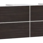 Biztonságos vásárlás Hansgrohe Xevolos E Konzolos mosdószekrény 1370/550, matt fehér színű, 4 fiókkal, 2 mosdótálhoz 54196730