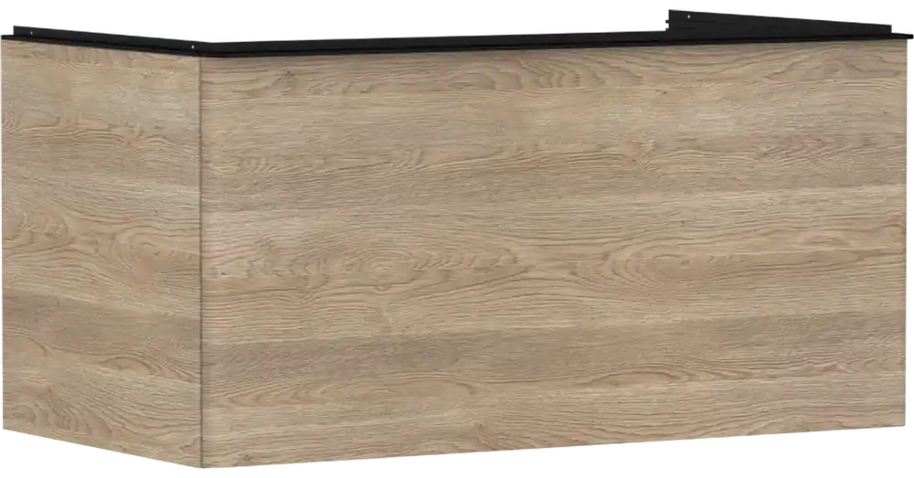 Gyors kiszállítás Hansgrohe Xelu Q Konzolos mosdószekrény 980/550, természetes tölgy színű, 1 fiókkal, ráültetett mosdótálakhoz 54060670