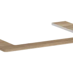 Újdonság Hansgrohe Xelu Q Pultlap konzolos szekrényhez 780/550 középkivágással, ráültetett mosdótálhoz 600/480 54109230